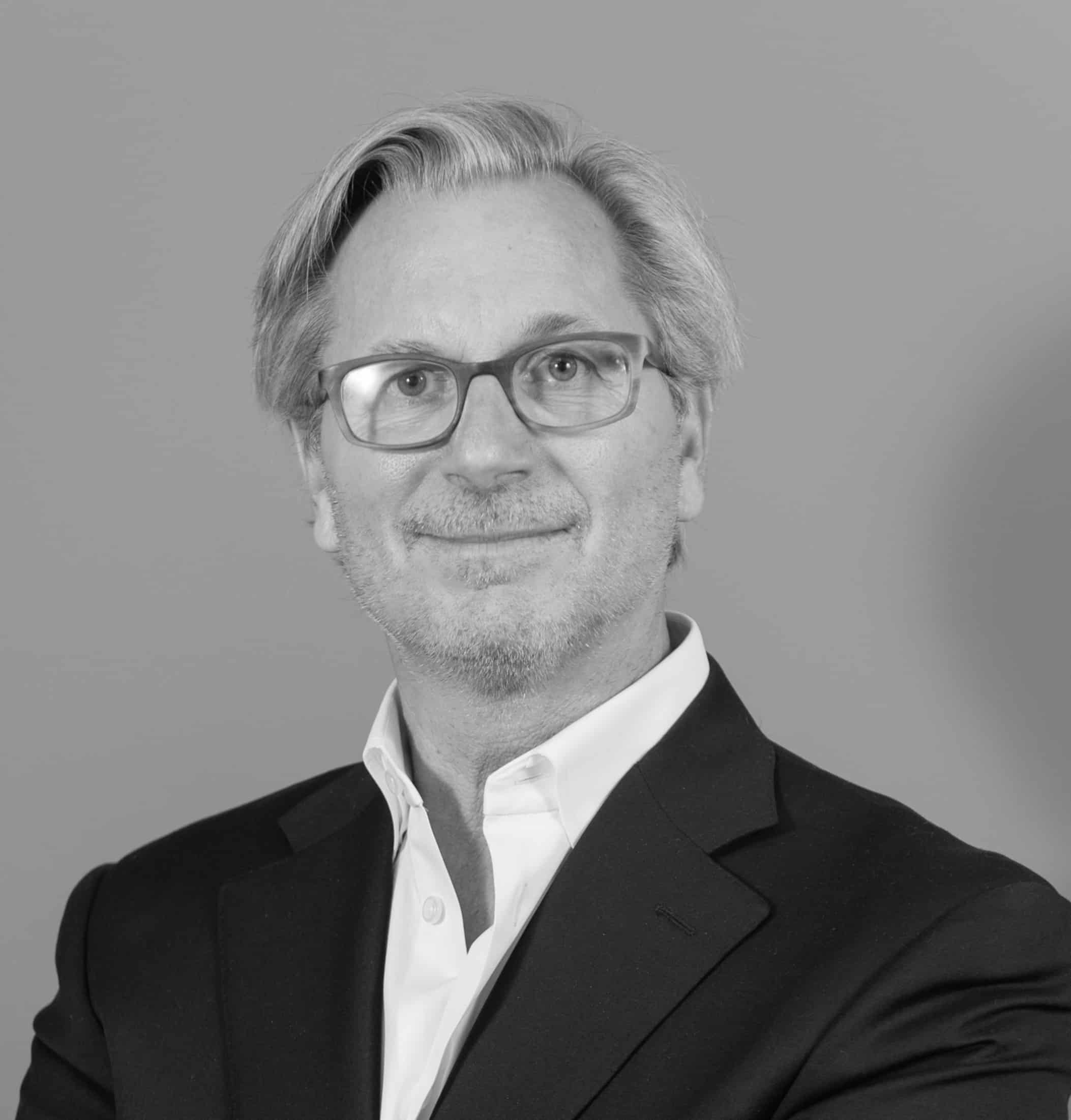 David G. Cropped B&W - team page headshot